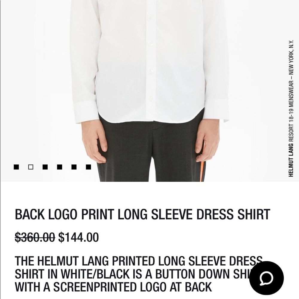 THE HELMUT LANG PRINTED LONG SLEEVE